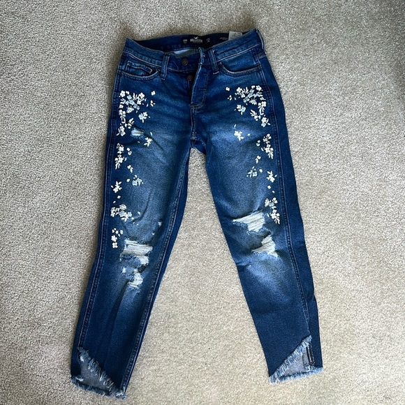 Low rise boyfriend vintage stretch jeans - Picture 1 of 5